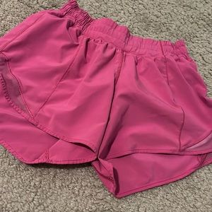 Sonic pink hotty hot lululemon shorts